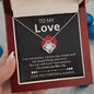 Imperfectly Perfect Love:  Express it with this- "Wife's Love Knot Necklace"