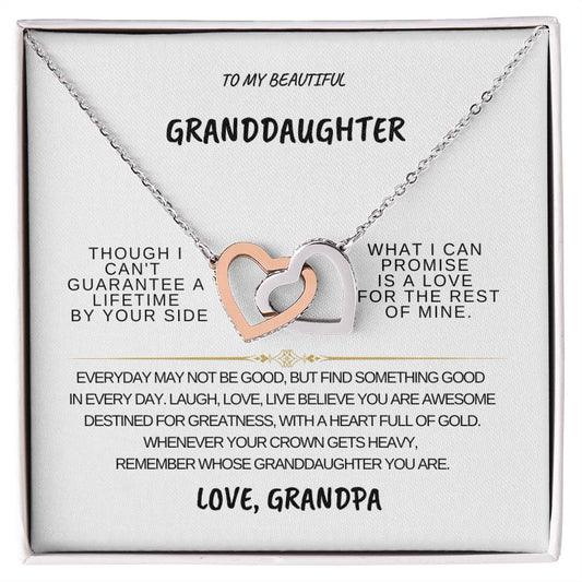 To My Granddaughter | Forever Love Interlocking Necklace