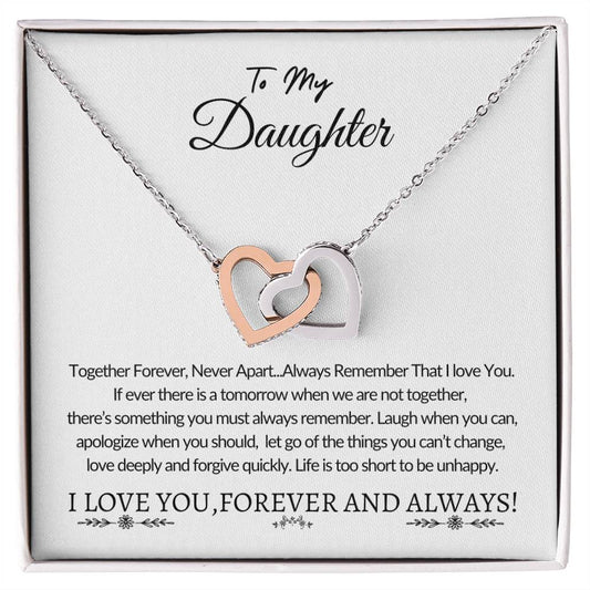 Forever Linked Hearts: A Daughter's Love Necklace