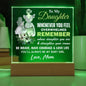 Gift for Daughter: Express A Mother's Endless Love for Her Daughter With A Premium Acrylic Keepsake With Built-in LED Lights
