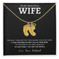 Wife - Only Thing Better - Custom Baby Feet Necklace with Birthstone Blk Back