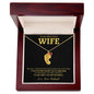 Wife - Only Thing Better - Custom Baby Feet Necklace with Birthstone Black Back W/Gold