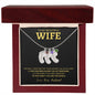 Wife - Only Thing Better - Custom Baby Feet Necklace with Birthstone Black Back W/Gold