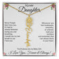 🎁Gift To My Baby Girl Daughter - Flower Name Necklace With Message Card