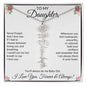 🎁Gift To My Baby Girl Daughter - Flower Name Necklace With Message Card