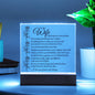 To My Wife...Meeting You Acrylic Plaque W/LED