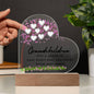 Personalized  Grandchildren's Names Heart Acrylic Plaque 💖