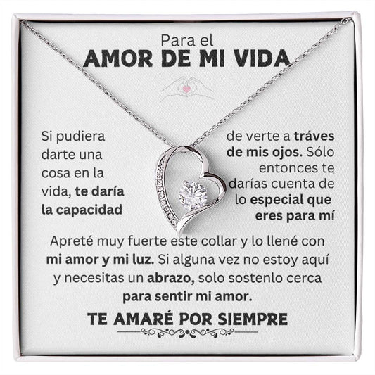 Para el Amor de mi vida - Collar Por siempre amor - forever love B&W