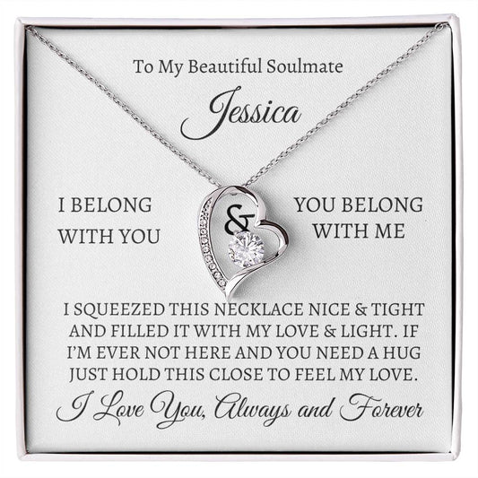 Personalized Forever Love Soulmate Gift - I BELONG WITH YOU