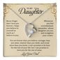 To My Daughter | Never Forget That I Love You - Forever Love Necklace