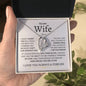 Wife- My Missing Piece Forever Love Necklace (Personalized)