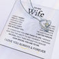 Wife- My Missing Piece Forever Love Necklace (Personalized)