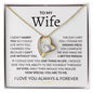 To My Wife- Missing Piece Forever Love Necklace