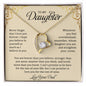 To My Daughter | Never Forget That I Love You - Forever Love Necklace