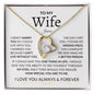 Wife- My Missing Piece Forever Love Necklace (Personalized)