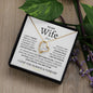 Wife- My Missing Piece Forever Love Necklace (Personalized)