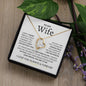 To My Wife- Missing Piece Forever Love Necklace