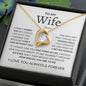 Wife- My Missing Piece Forever Love Necklace (Personalized)