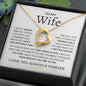 To My Wife- Missing Piece Forever Love Necklace