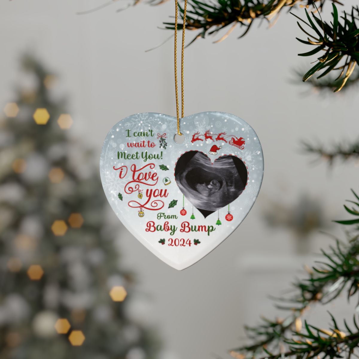 Baby Bump Ceramic Ornaments