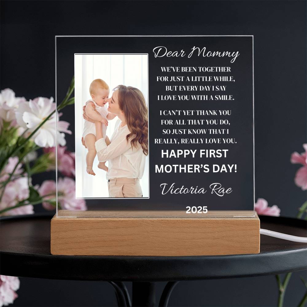 Dear Mommy Mother’s Day Plaque – A Personalized Keepsake She’ll Cherish Forever