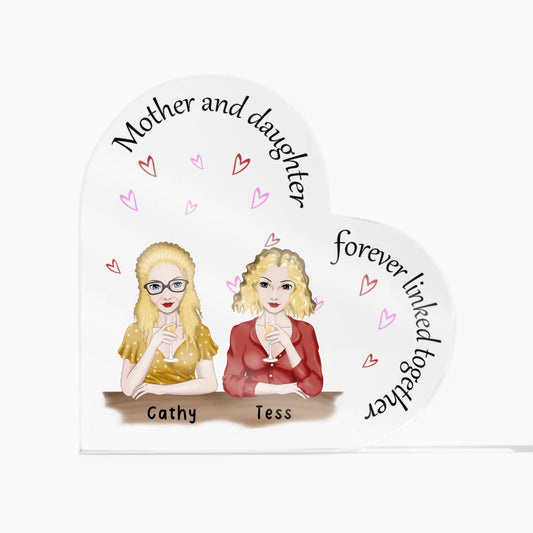 Mother Daughter Personalized Mother's Day Plaque