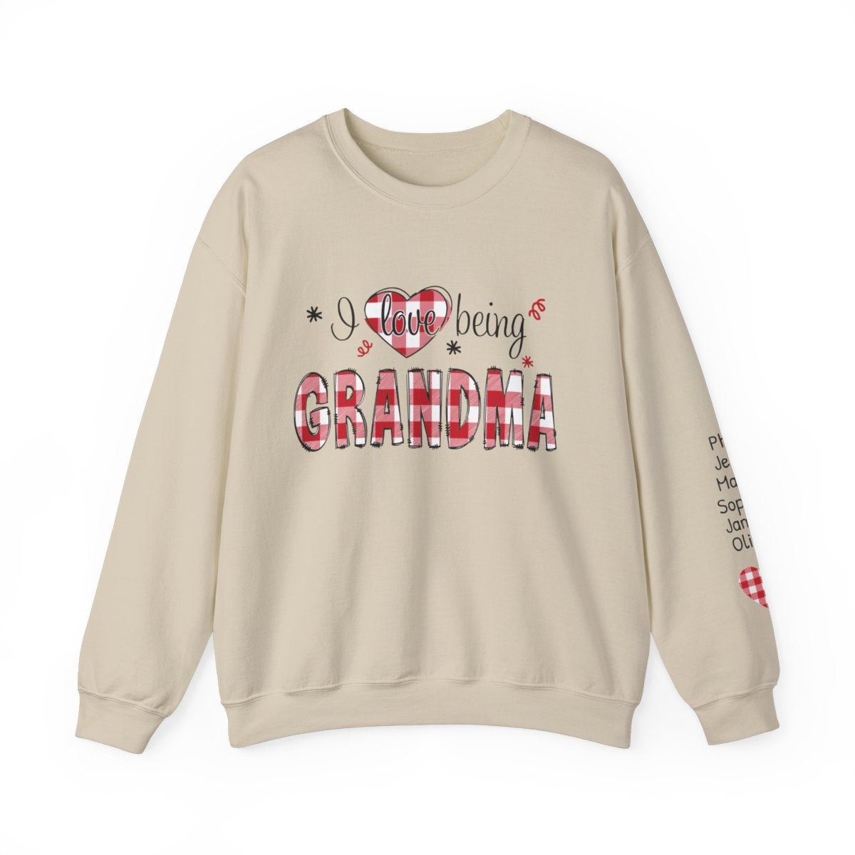 Custom 'I Love Being Gigi' Sweatshirt - Christmas & Valentines for Grandmothers - Personalized Names - Cozy Holiday Shirt