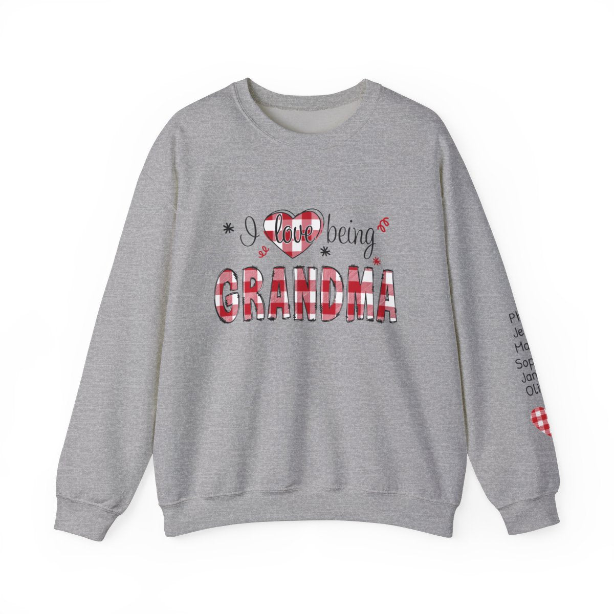 Custom 'I Love Being Gigi' Sweatshirt - Christmas & Valentines for Grandmothers - Personalized Names - Cozy Holiday Shirt