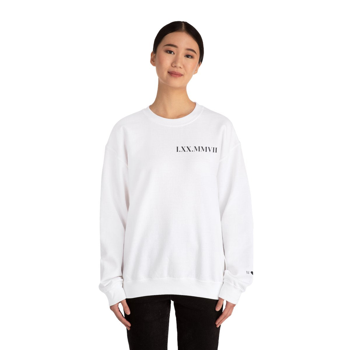 Roman Numeral Anniversary Couple Sweatshirt