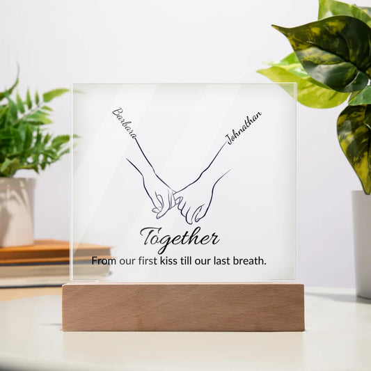 Couple Together Acrylic Square Plaque