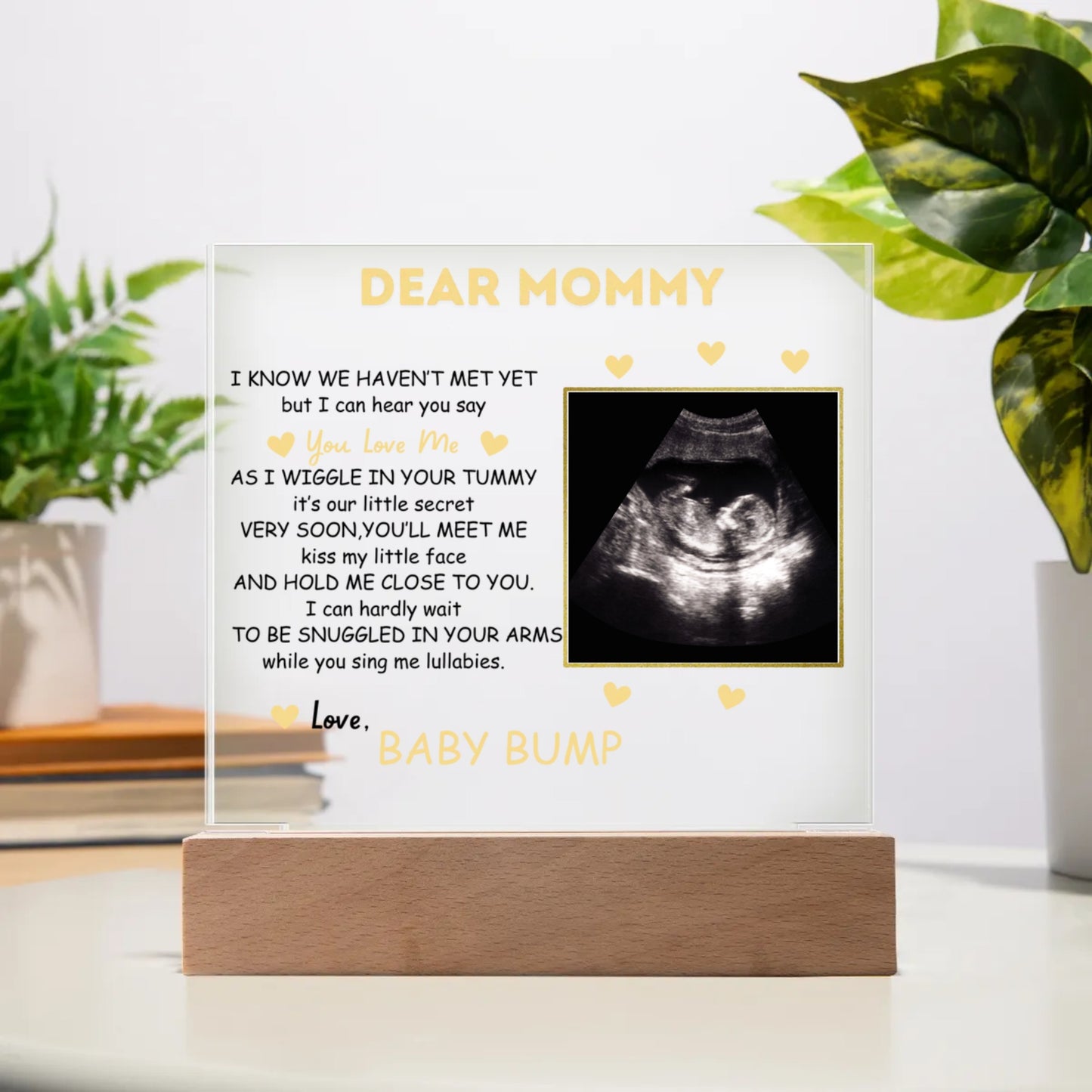 Custom Photo - New Mom Acrylic Square Plaque