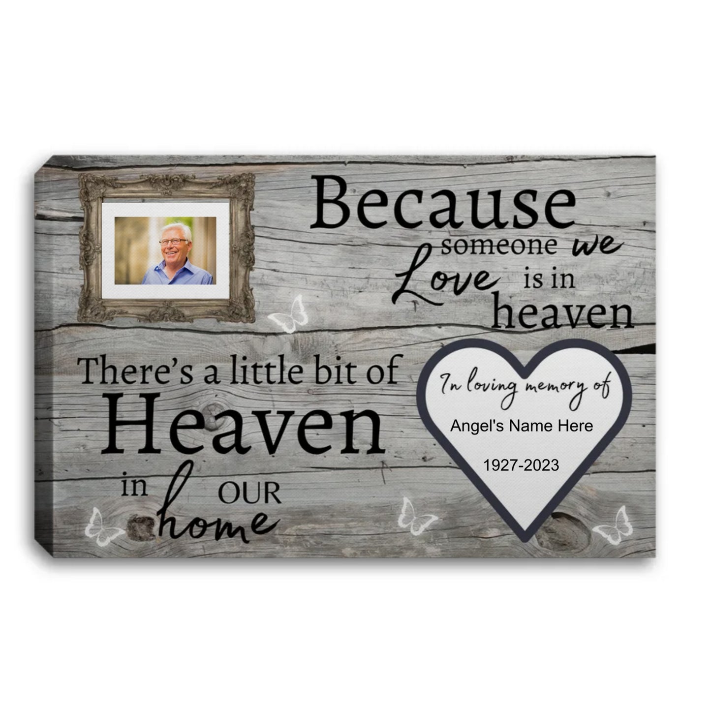 Personalized Photo/Name Memorial Canvas